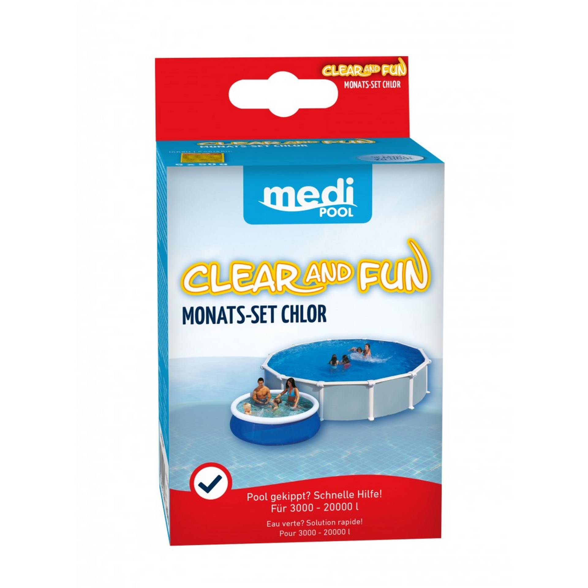 mediPOOL Chlor Plus Mini 'Clear and Fun' 250 g, mit speziellem Trübungsentferner mediPOOL Chlor Plus Mini 'Clear and Fun' 250 g, mit speziellem Trübungsentferner von mediPOOL