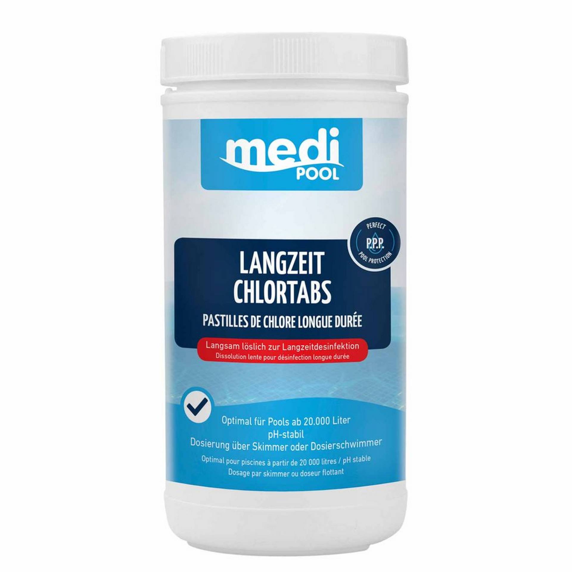 mediPOOL Langzeit-Chlortabs 1 kg, für die Poolpflege mediPOOL Langzeit-Chlortabs 1 kg, für die Poolpflege von mediPOOL