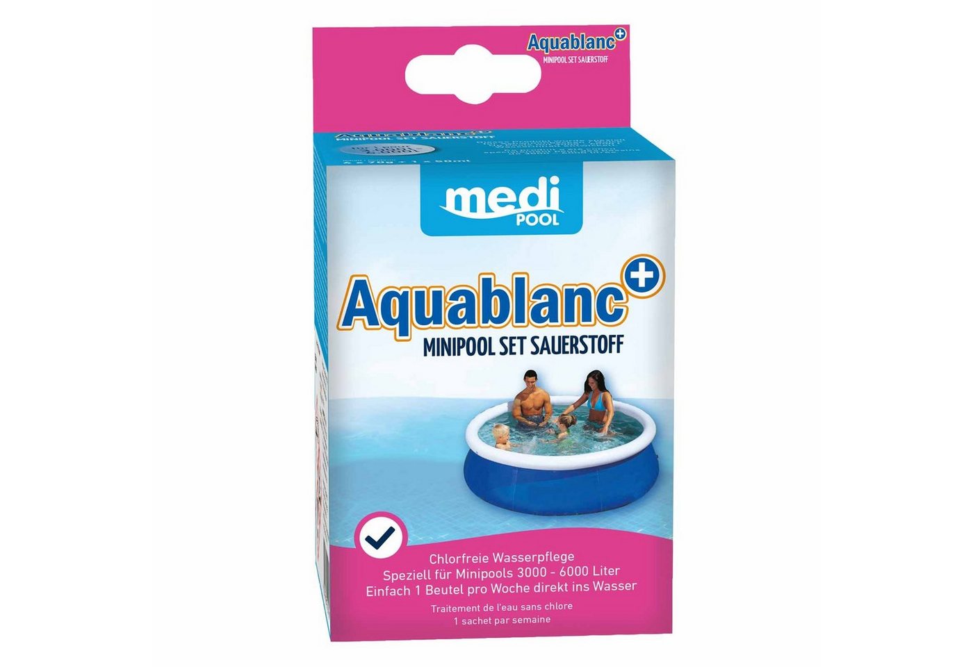 mediPOOL Poolpflege mediPOOL Aquablanc+ MiniPool Monats-Set Sauerstoff, chlorfrei, (Set) von mediPOOL