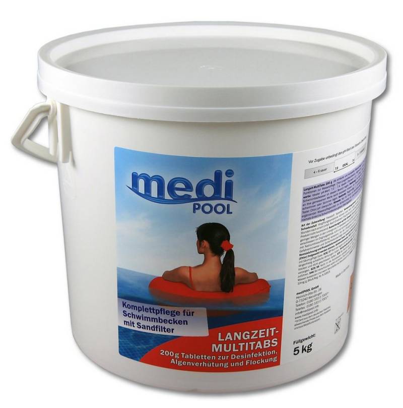 mediPOOL Poolpflege mediPOOL Langzeit MultiTabs je 200 g, (Spar-Set) von mediPOOL