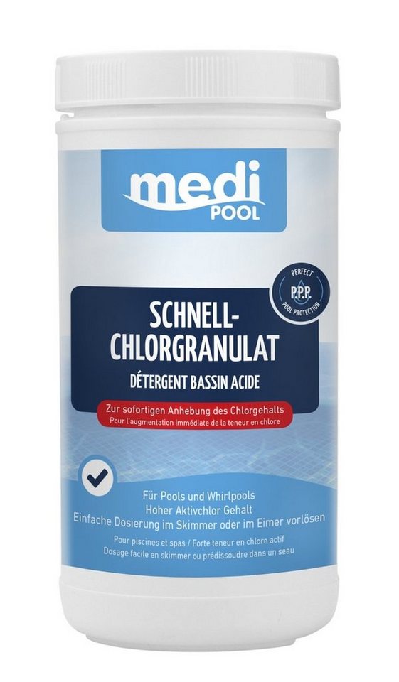 mediPOOL Poolpflege mediPOOL Schnell-ChlorGranulat, (Spar-Set) von mediPOOL