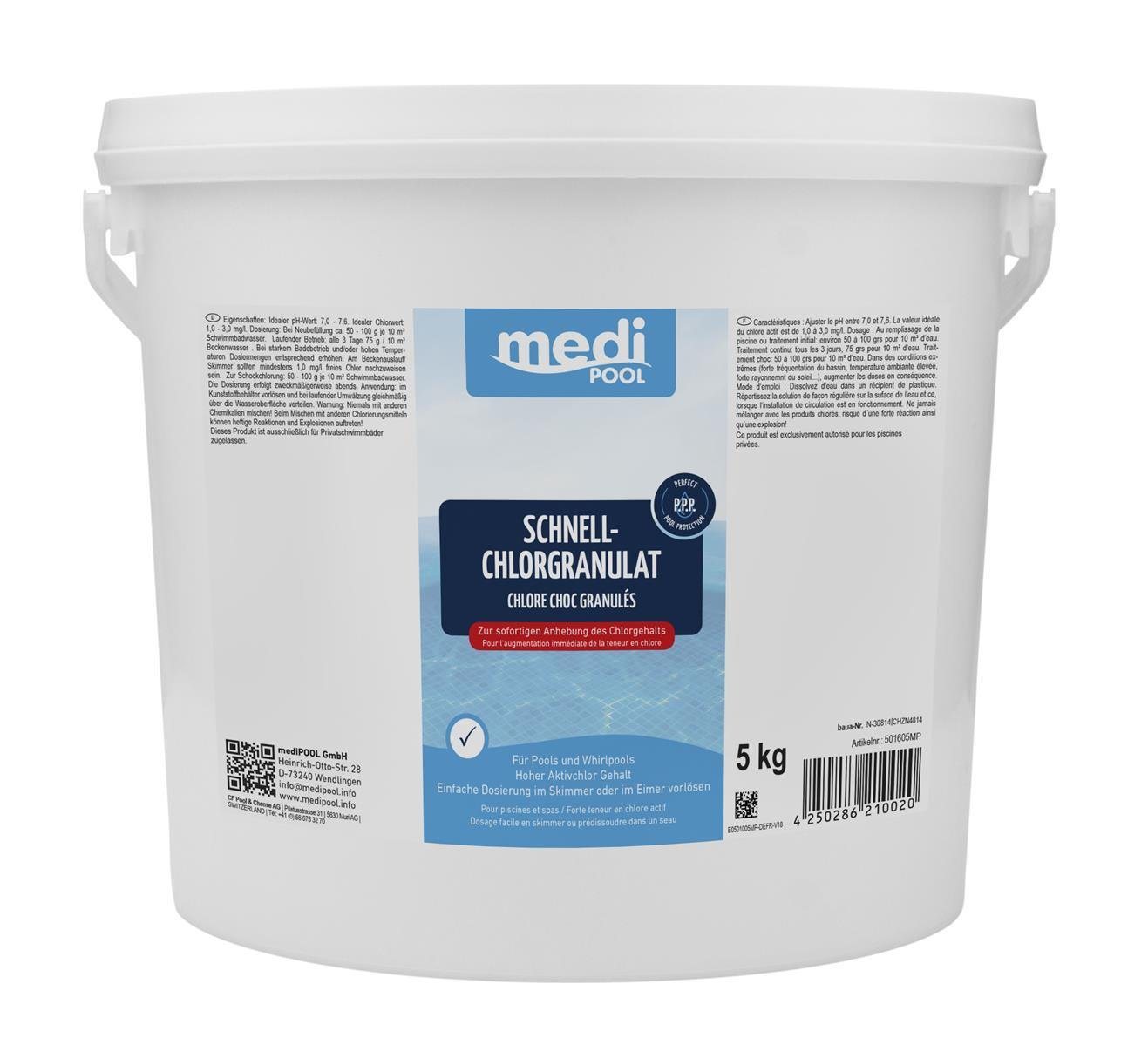 mediPOOL Poolpflege mediPOOL Schnell-ChlorGranulat, (Spar-Set) von mediPOOL
