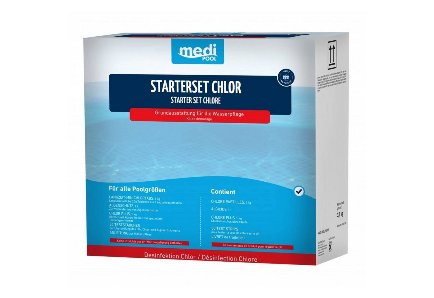 mediPOOL Poolpflege mediPool - Starter Set - Chlor (mit Chlor PLUS) 3 von mediPOOL