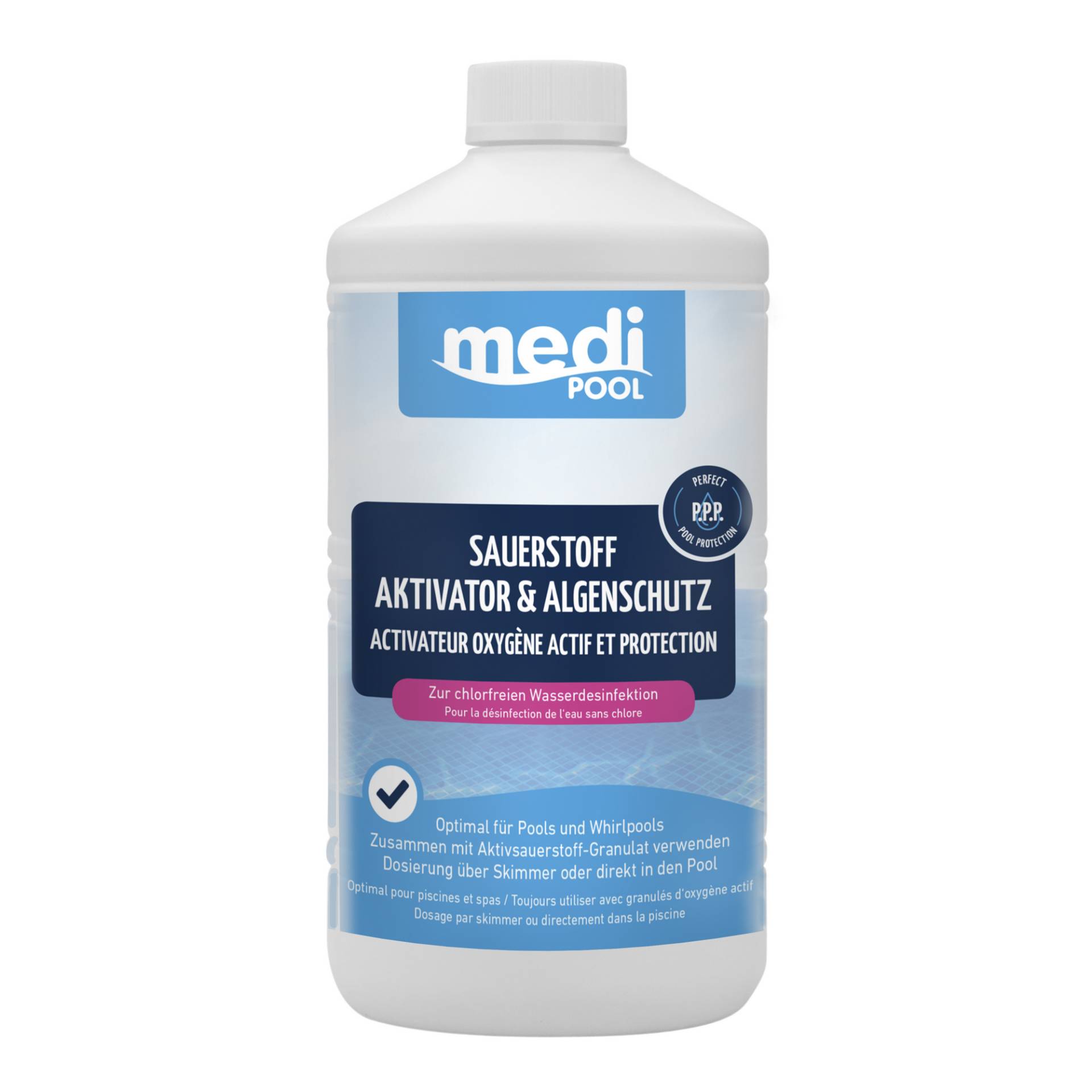 mediPOOL Sauerstoff Aktivator & Algenschutz 1 Liter von mediPOOL