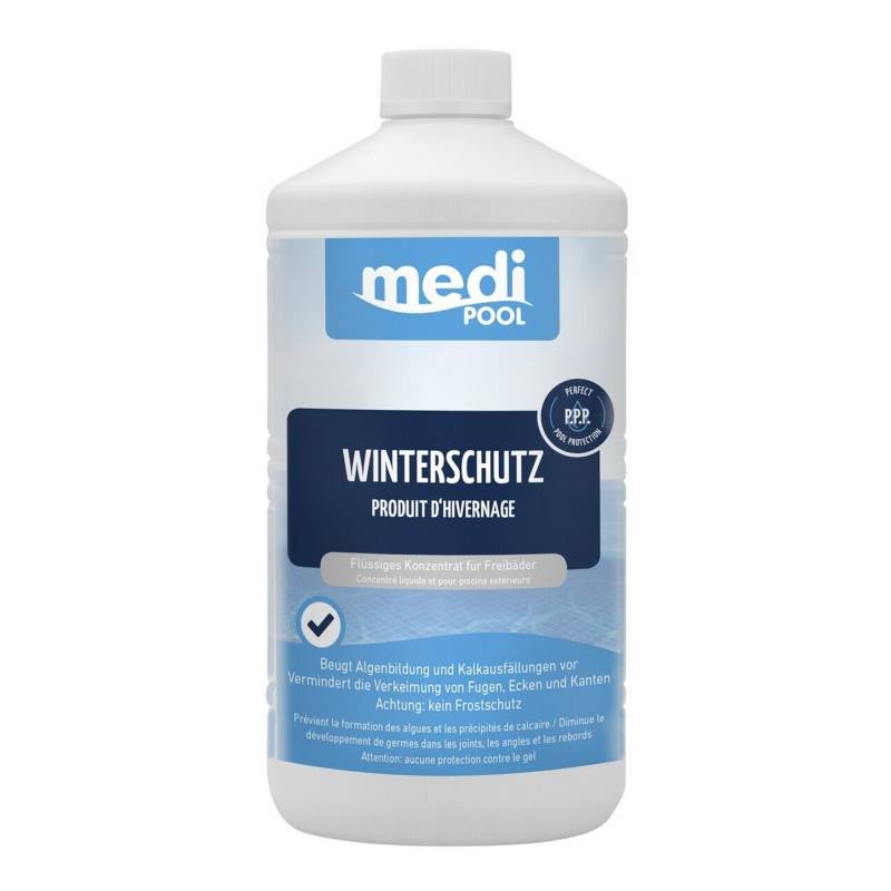 mediPOOL Überwinterungsmittel-Konzentrat phosphatfrei 1 Liter, für die Poolpflege von mediPOOL
