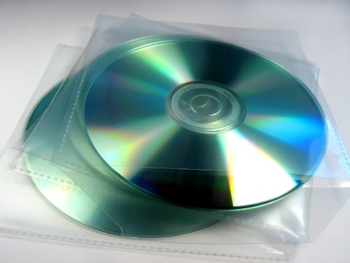 PVC CD Hülle mit Umschlag 100 Stück Packung 120 Micron. von DragonTrading