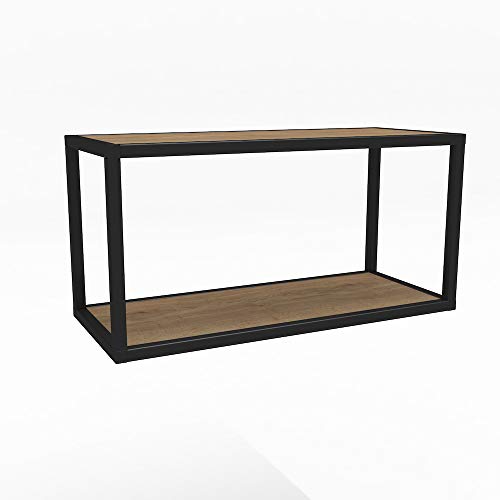 medimObil Regalsystem Smartcube Hängeregal Wandregal Modul aus Aluminium 60x30x30cm (Halifax Eiche Natur) von medimObil