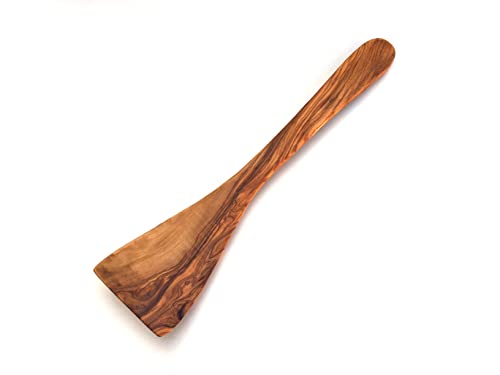 Pfannenwender Länge wählbar, gebogen, handgefertigt aus Olivenholz (35 cm) von medina mood
