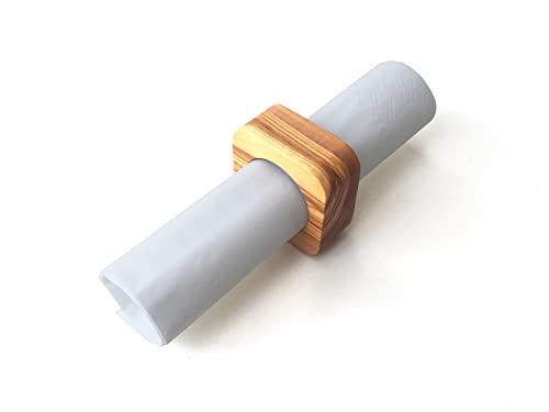 Serviettenring quadratisch Serviettenhalter Holzring Tischdekoration Tischschmuck für Gäste Handgefertigt aus Olivenholz Serviettenring quadratisch Serviettenhalter Holzring Tischdekoration Tischschmuck für Gäste Handgefertigt aus Olivenholz von medina mood