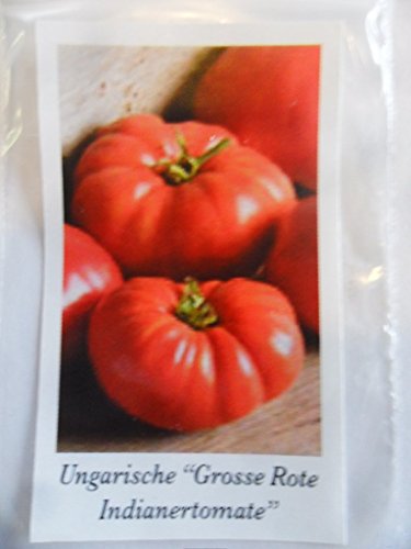 Ungarische"Grosse Rote Indianertomate", 20 Samen,von unserer ungarischen Farm samenfest, nur organische Dünger, KEINE Pesztizide, BIO hu-öko-01 von mediterranpiac