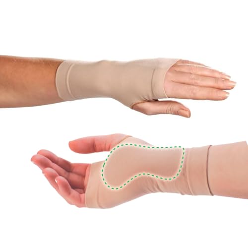 MEDOSAN Karpaltunnel Gel-Bandage | Größe S/M | links | linke Hand | zur Behandlung bei Karpaltunnelsyndrom von MEDOSAN