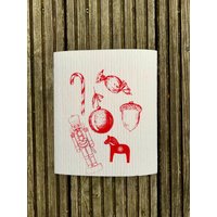 Schwammtuch, Wischlappen Oder Putztuch Mit Weihnachtsgedöns Aus Nachwachsenden Rohstoffen Schwammtuch, Wischlappen Oder Putztuch Mit Weihnachtsgedöns Aus Nachwachsenden Rohstoffen von meerspurig