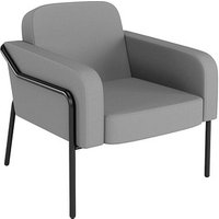 medso powered by PAPERFLOW Sessel MEDSO L Rund grau schwarz Kunststoff von medso powered by PAPERFLOW