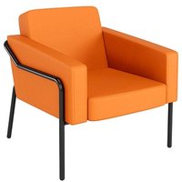 medso powered by PAPERFLOW Sessel MEDSO L orange schwarz Kunstleder von medso powered by PAPERFLOW