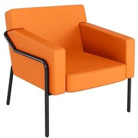 medso powered by PAPERFLOW Sessel MEDSO L orange schwarz Kunstleder von medso powered by PAPERFLOW