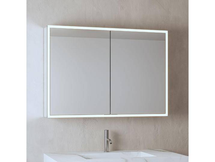 ALLUVION Pluto Spiegelschrank 100 cm, Aufputz, 2-türig 2344128 von megabad