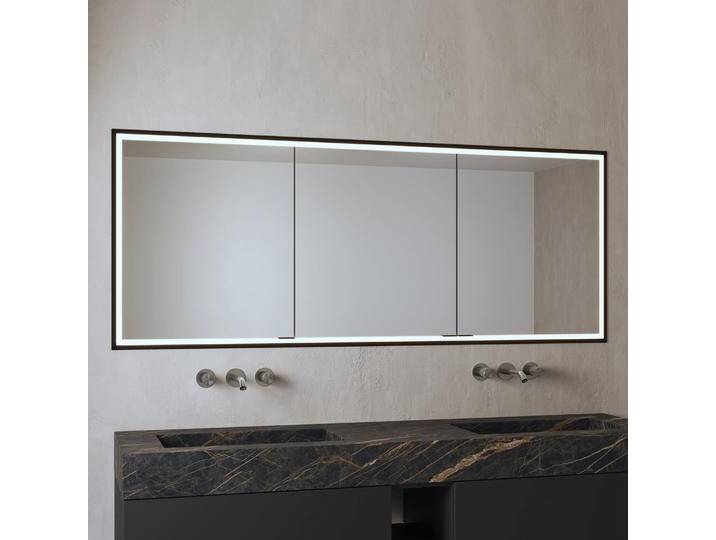 ALLUVION Pluto Spiegelschrank 180 cm, Unterputz, 3-türig 2345220 von megabad