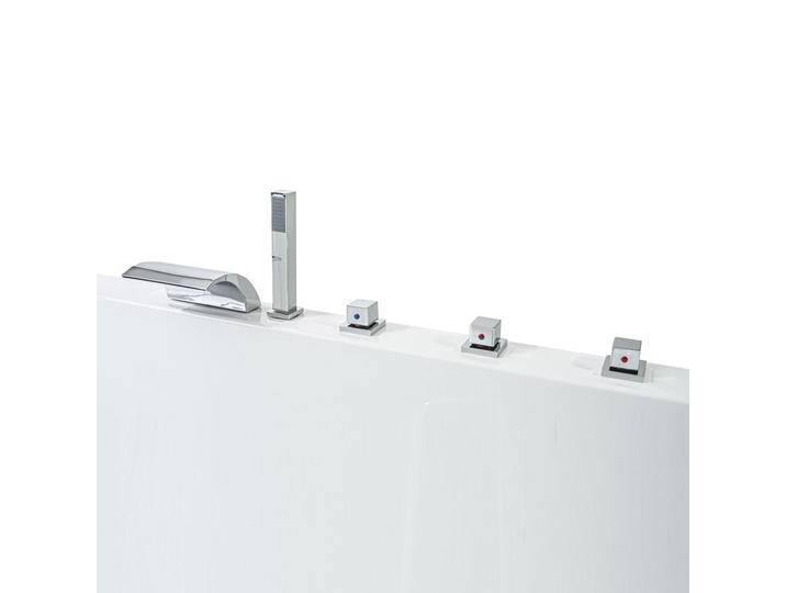 Caribia 5-Loch Wasserfall Armatur mit Handbrause 1467358 von megabad
