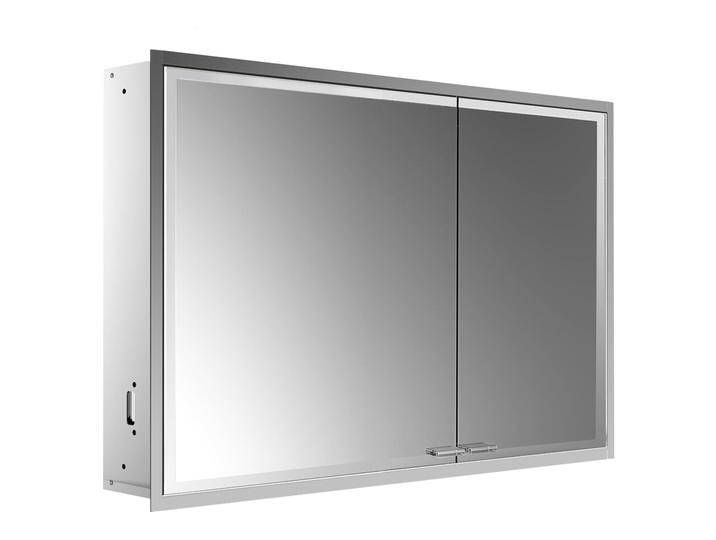 Emco asis prestige 2 LED-Lichtspiegelschrank 101,5 cm, ohne light System, breite Tür links 630577 von megabad