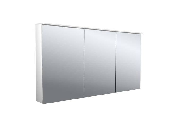 Emco flat 2 Design LED-Lichtspiegelschrank 140 cm, mit Lichtsegel, 3 Türen 1901652 von megabad