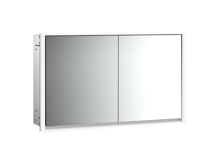Emco loft LED-Lichtspiegelschrank 130 cm, 2 Türen, Unterputzmodell 2337871 von megabad