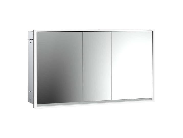 Emco loft LED-Lichtspiegelschrank 140 cm, 3 Türen, Unterputzmodell 2337930 von megabad