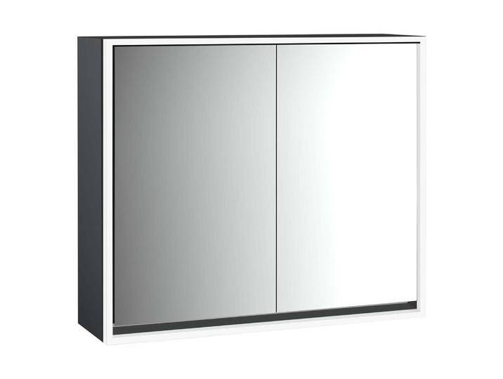 Emco loft LED-Lichtspiegelschrank 80 cm, 2 Türen, Aufputzmodell 2337011 von megabad