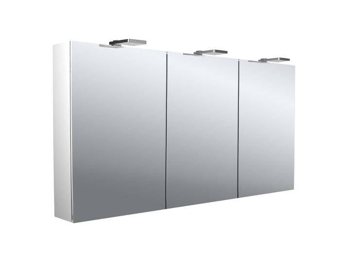 Emco pure 2 Style LED-Lichtspiegelschrank 140 cm, mit LED-Aufsatzleuchte, 3 Türen 1900599 von megabad