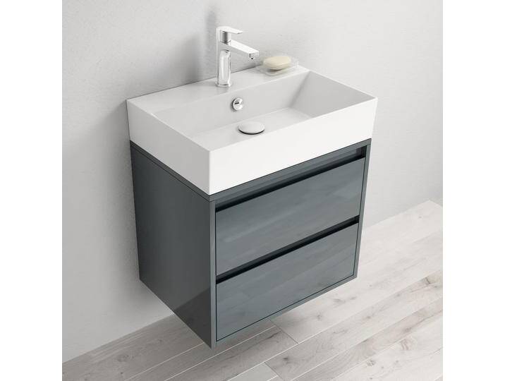Pure 2.0 Waschtisch mit Unterschrank 60 cm mit 2 Auszügen 1425502 von megabad