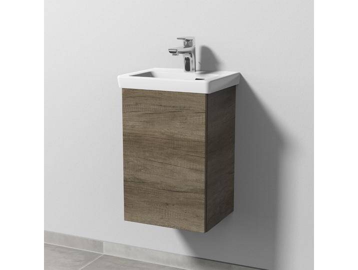 Sanipa 3way Keramikwaschtisch Subway 3.0 mit Waschtischunterschrank 37 x 30,5 cm, Türanschlag links 2281235 von megabad