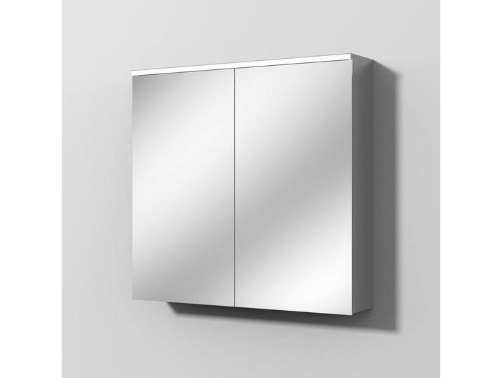 Sanipa Reflection Aluminium-Spiegelschrank ARND 80 mit LED-Leuchtpanel 1047059 von megabad