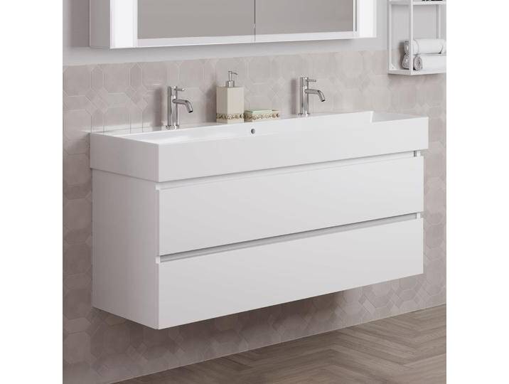 pianura Stella Waschtisch mit Unterschrank 121 cm, mit 2 Hahnlöchern 1893000 von megabad