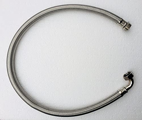 Stahlflex Wasserschlauch 120 cm mit 1 Zoll Anschluss Bogen Flexschlauch für Hauswasserwerk Stahlflex Wasserschlauch 120 cm mit 1 Zoll Anschluss Bogen Flexschlauch für Hauswasserwerk von megafixx