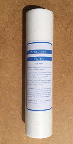 PP Sediment Wasserfilter Partikelfilter 6 STÜCK Faser- Filtereinsatz für 10" Filter - 5 Micron von megafixx