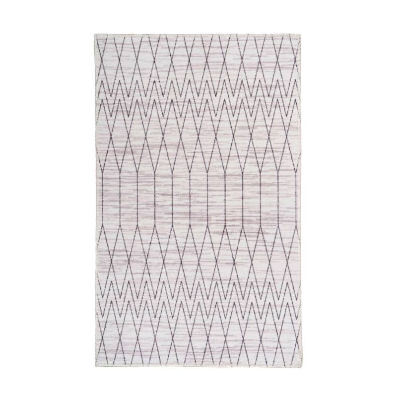 MeGusta Flachflor Teppich EthnoDesign Grau Polyester 80x150 cm Sonia von megusta