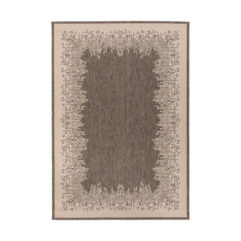 MeGusta Flachflor Teppich Modern Braun - Creme Polypropylen 160x230 cm Paula von megusta
