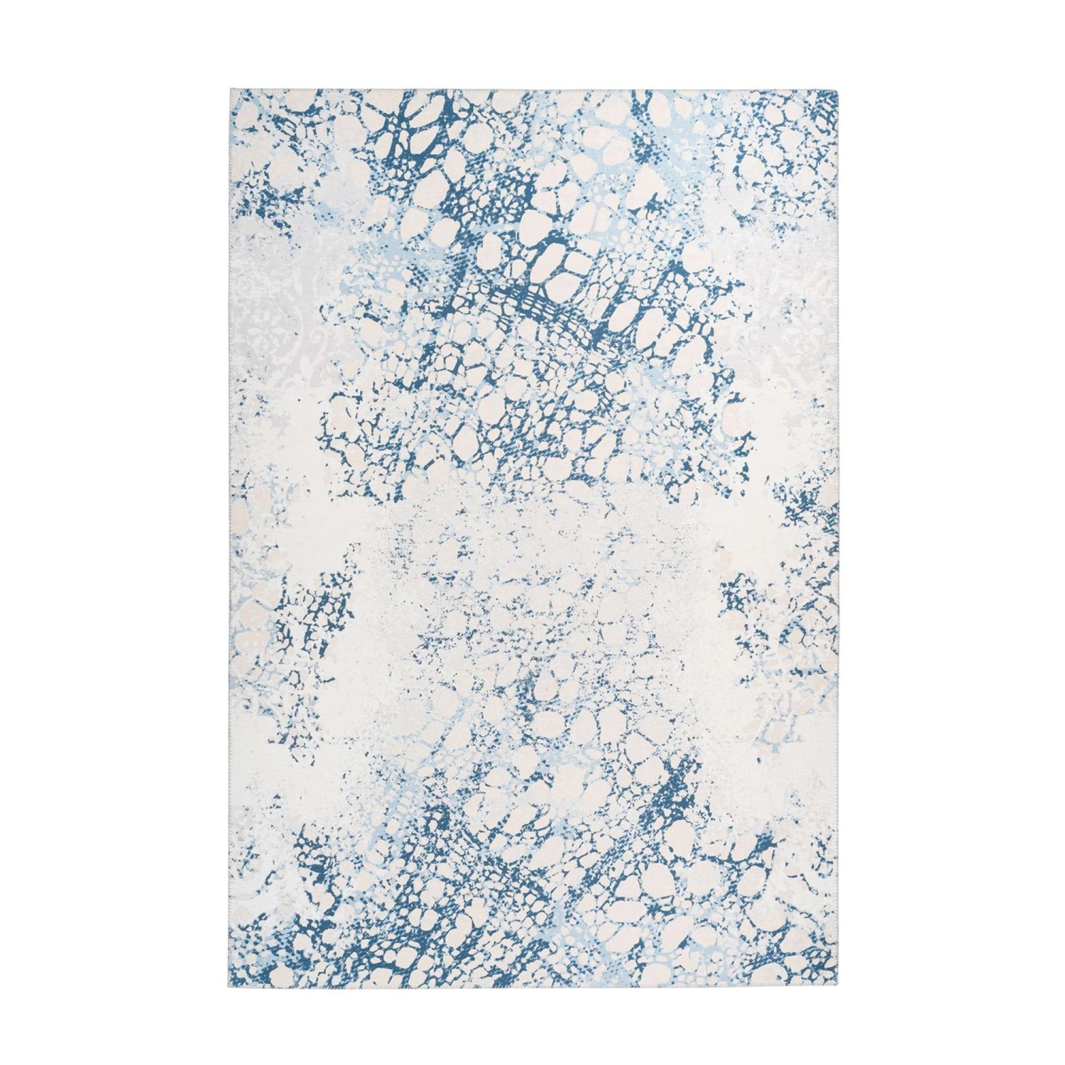 MeGusta Flachflor Teppich Modern Creme Blau Verwaschenes Design 170 x 240 cm MeGusta Flachflor Teppich Modern Creme Blau Verwaschenes Design 170 x 240 cm von megusta