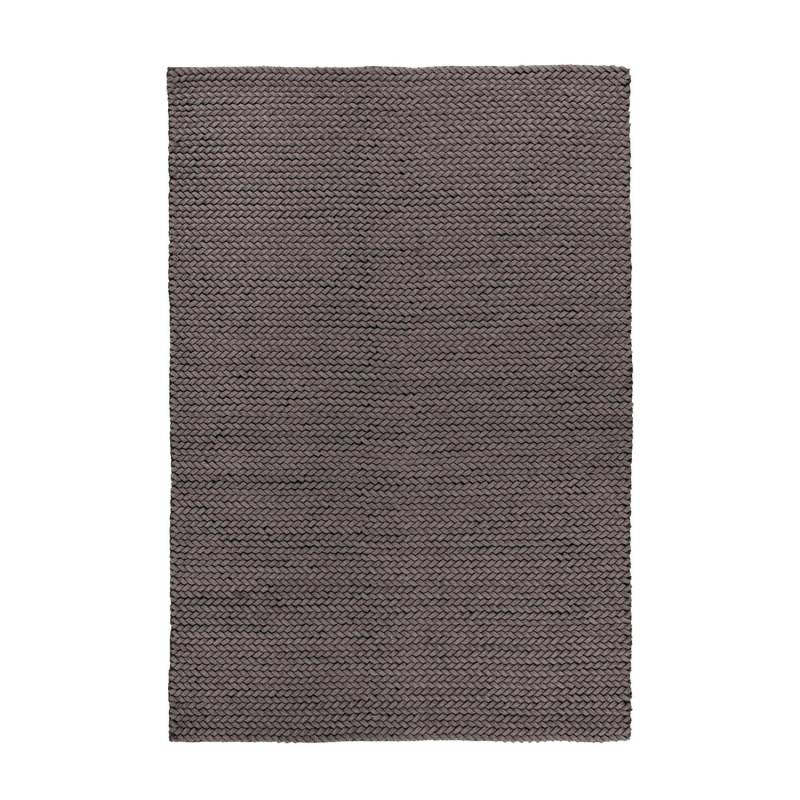 MeGusta Flachflor Teppich Uni Grau Handgewebt 160 x 230 cm von megusta