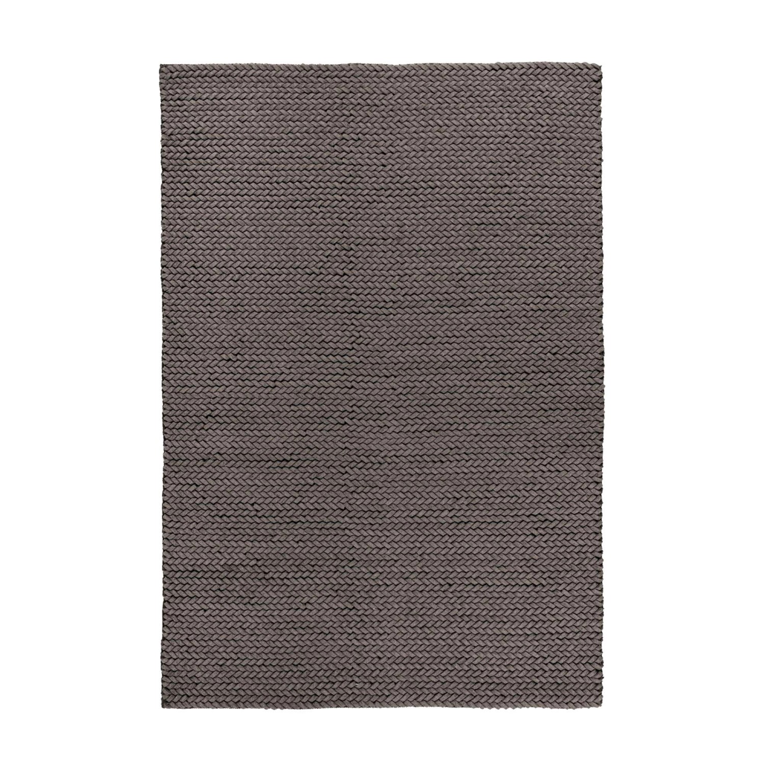 MeGusta Flachflor Teppich Uni Grau Handgewebt 200 x 290 cm MeGusta Flachflor Teppich Uni Grau Handgewebt 200 x 290 cm von megusta