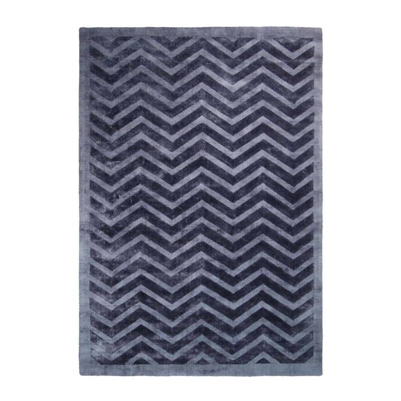 MeGusta Kurzflor Teppich Modern Marineblau Viskose 80x150 cm Diana von megusta