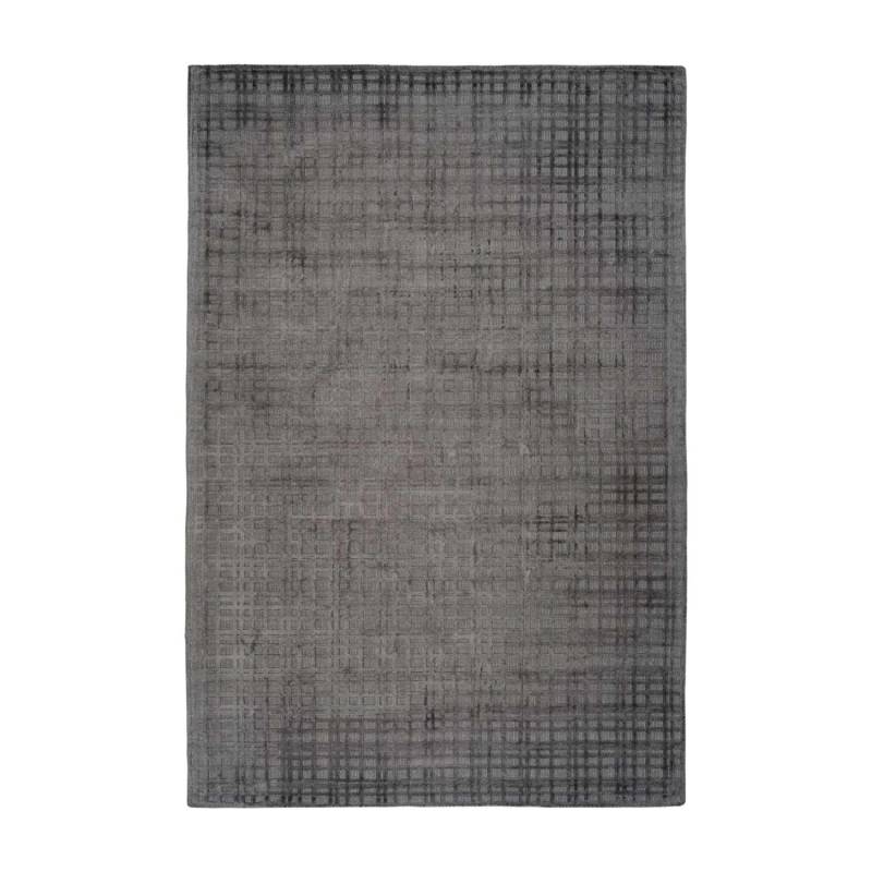 MeGusta Kurzflor Teppich Uni Anthrazit Viskose 200x290 cm Alma von megusta