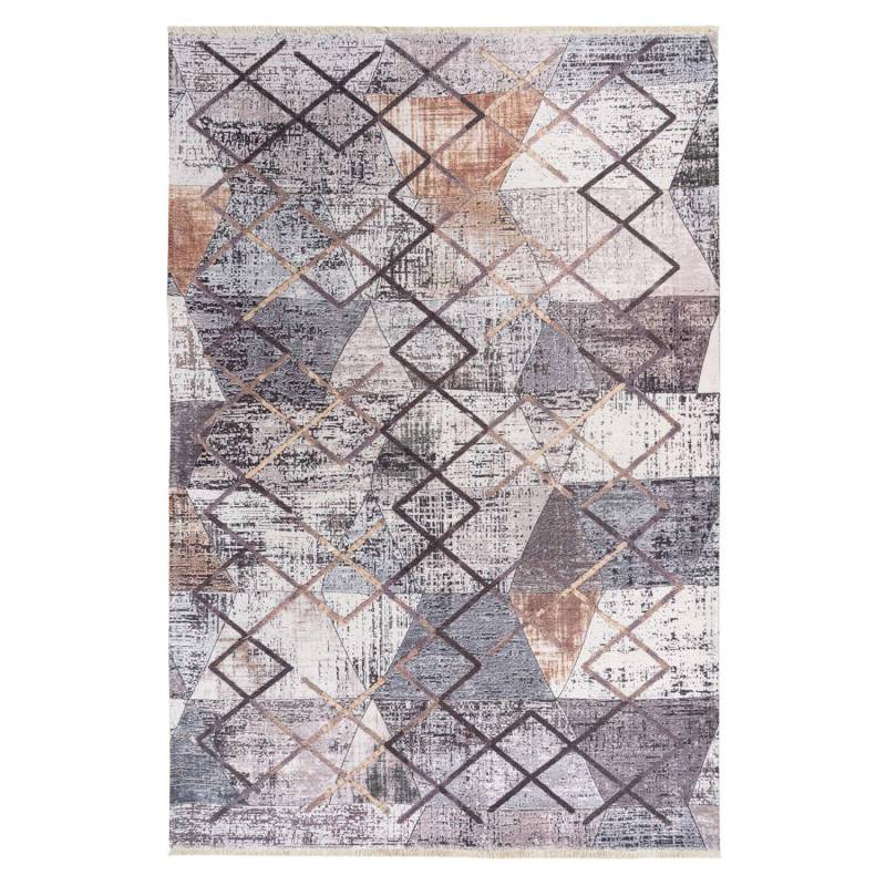 MeGusta Kurzflor Teppich Vintage UsedLook Multi 200x290 cm Clara von megusta