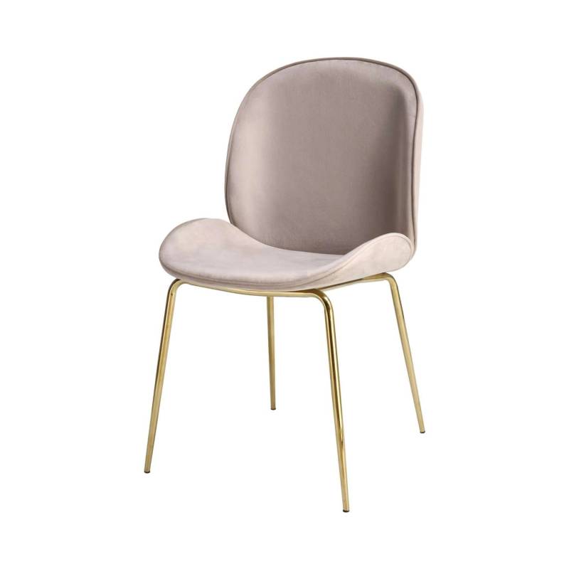 MeGusta Moderner Stuhl 2er-Set Beige Polsterstuhl Esszimmerstuhl Emilia von megusta