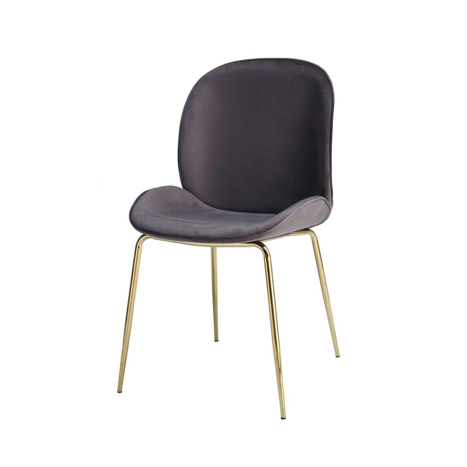 MeGusta Moderner Stuhl 2er-Set Grau Polsterstuhl Esszimmerstuhl Emilia von megusta