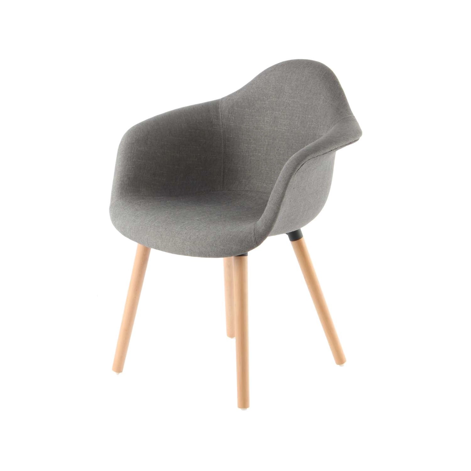 MeGusta Moderner Stuhl 2er-Set Grau Polsterstuhl Esszimmerstuhl Frida von megusta