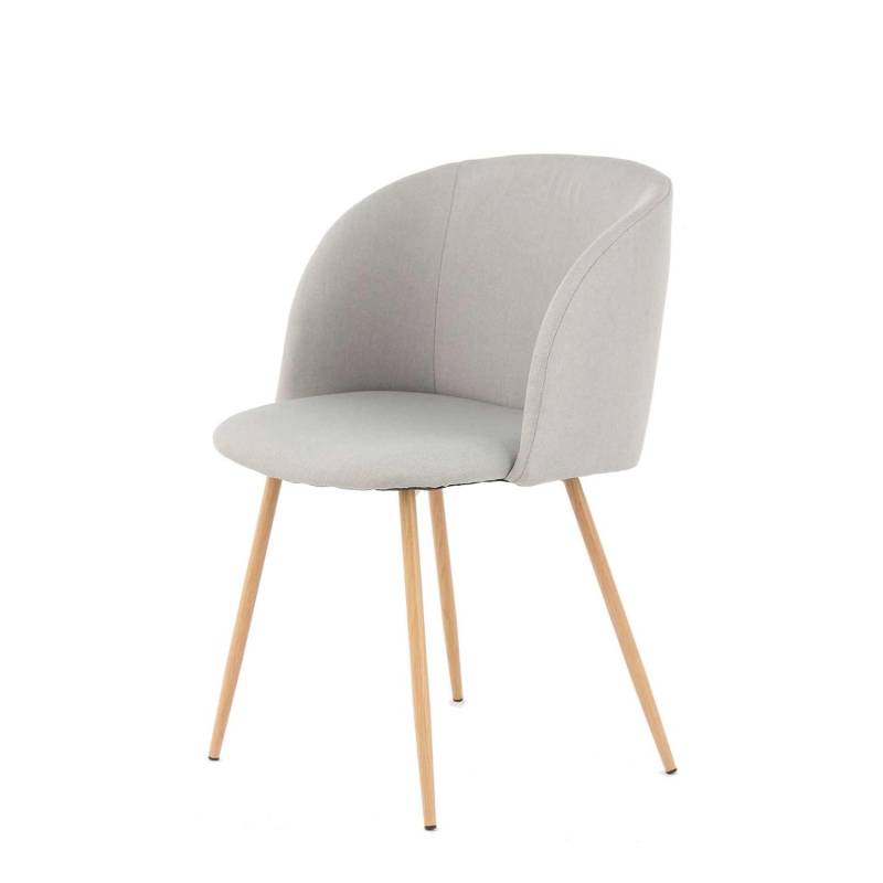 MeGusta Moderner Stuhl 2er-Set Grau Polsterstuhl Esszimmerstuhl Isabel von megusta