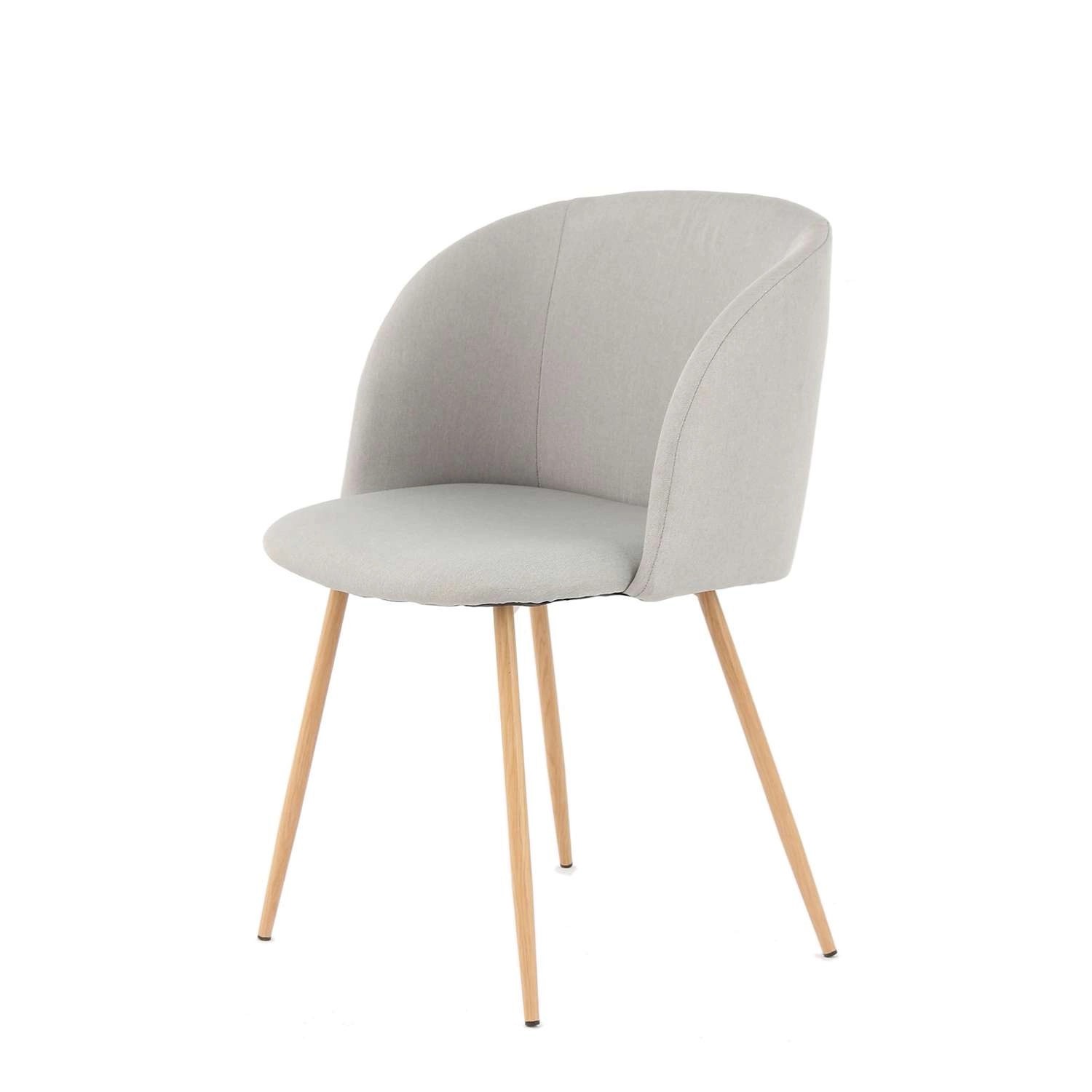 MeGusta Moderner Stuhl 2er-Set Grau Polsterstuhl Esszimmerstuhl Isabel von megusta