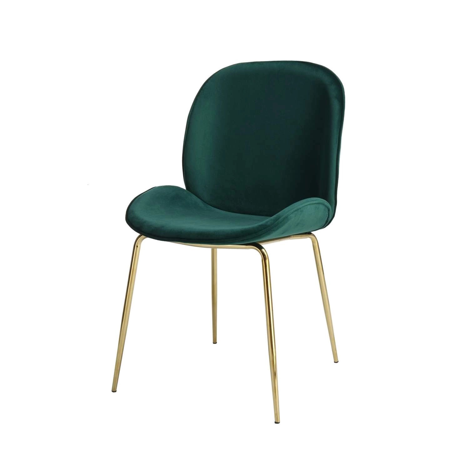MeGusta Moderner Stuhl 2er-Set Grün Polsterstuhl Esszimmerstuhl Emilia von megusta