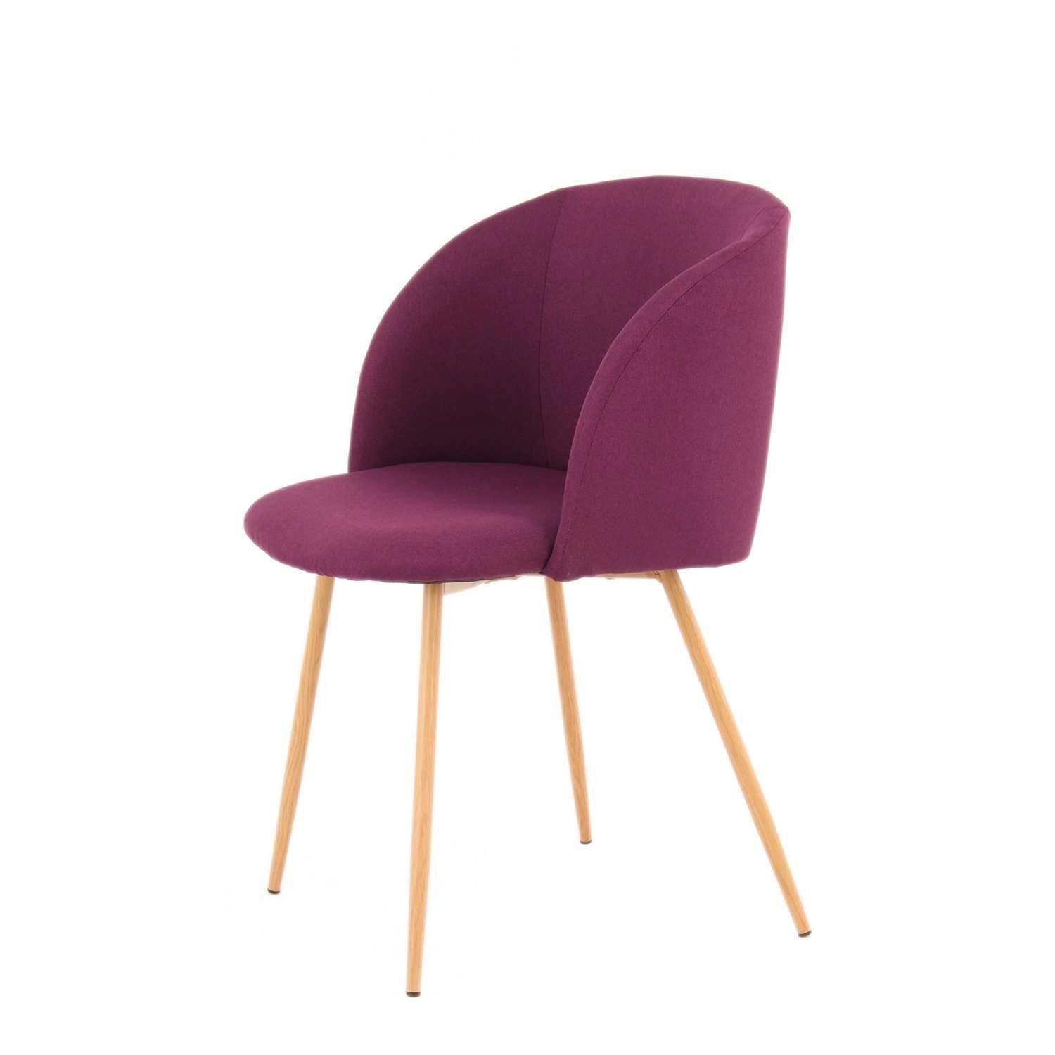 MeGusta Moderner Stuhl 2er-Set Lila Polsterstuhl Esszimmerstuhl Isabel MeGusta Moderner Stuhl 2er-Set Lila Polsterstuhl Esszimmerstuhl Isabel von megusta