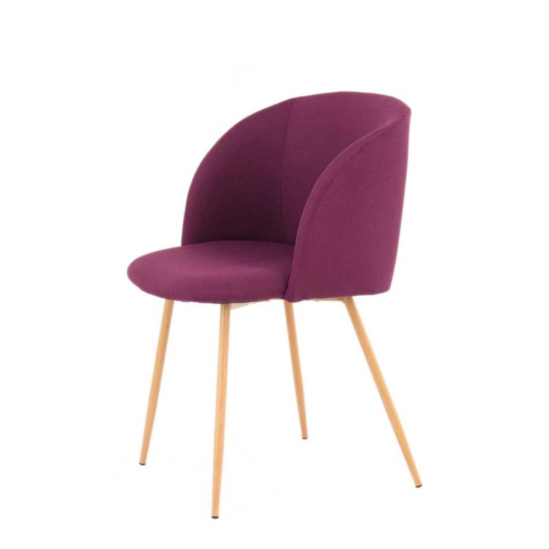 MeGusta Moderner Stuhl 2er-Set Lila Polsterstuhl Esszimmerstuhl Isabel von megusta